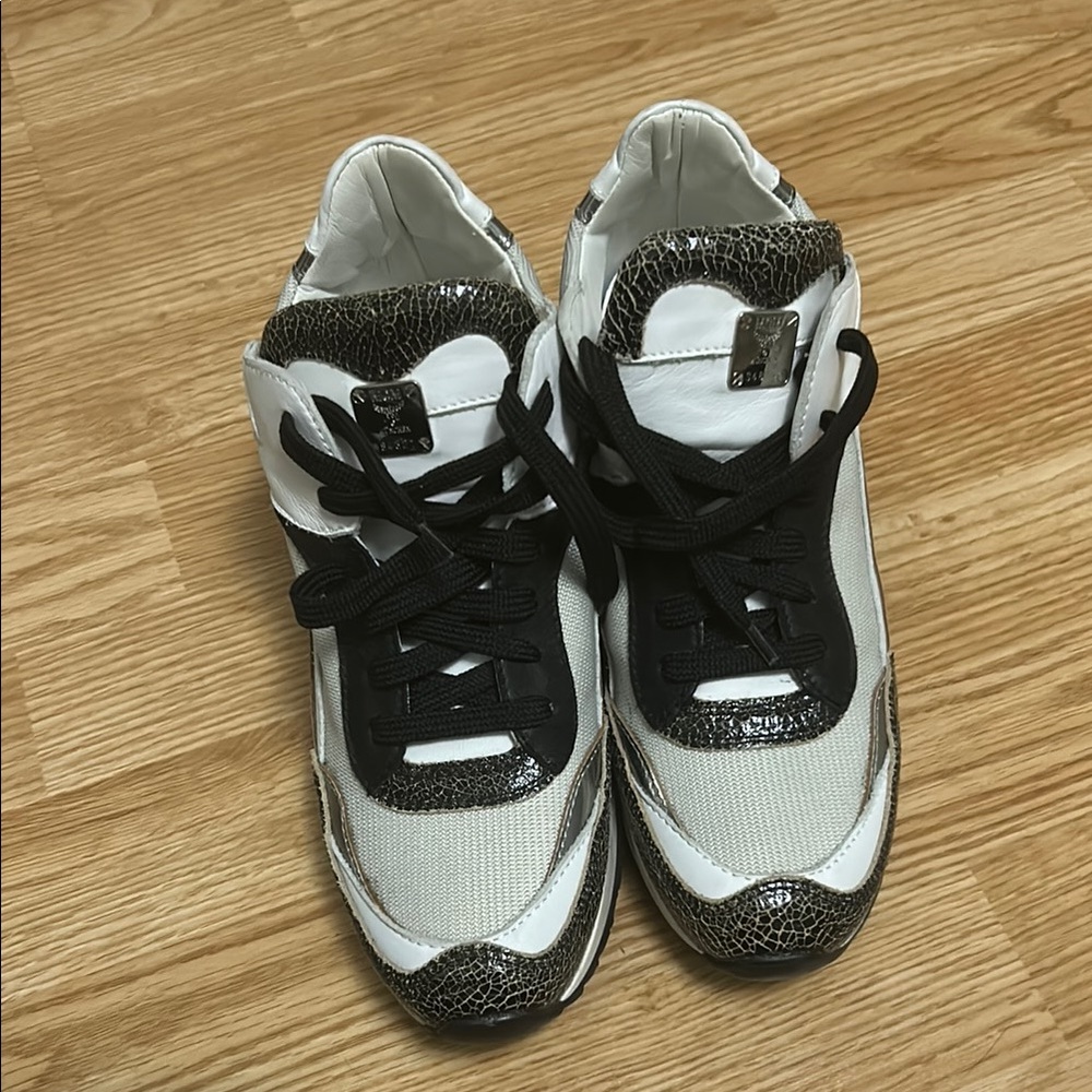 MCM Black and White Sneakers Sporty Design